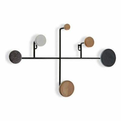 Kapstok Versa Metaal Hout Hars Hout MDF (30 x 8 x 52 cm)