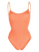 Hunza G maillot de bain Pamela Swim à effet froissé - Orange