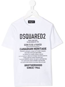 DSQUARED2 KIDS t-shirt à logo imprimé - Blanc