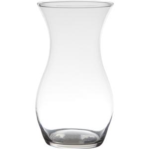 Vaas - home basics - glas - D14 x H25 cm - bloemenvaas - transparant