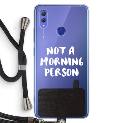 Morning person: Honor Note 10 Transparant Hoesje met koord