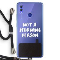 Morning person: Honor Note 10 Transparant Hoesje met koord