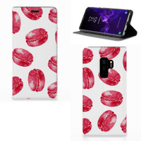 Samsung Galaxy S9 Plus Flip Style Cover Pink Macarons - thumbnail