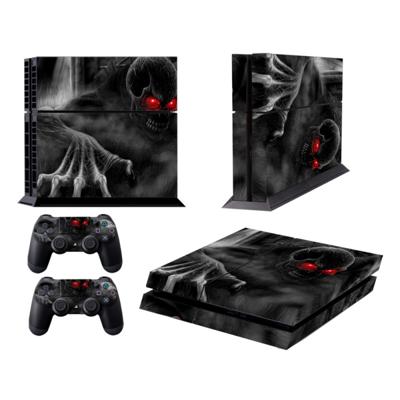 Dark Devil patroon modekleur beschermende film sticker voor Sony PS4