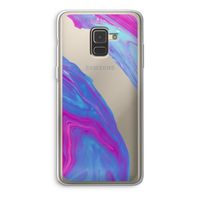 Zweverige regenboog: Samsung Galaxy A8 (2018) Transparant Hoesje Zweverige regenboog: Samsung Galaxy A8 (2018) Transparant Hoesje