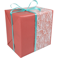 LOVLY® Cadeaupapier | 50cm | 200m | Leafs | terracotta