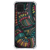 Samsung Galaxy A12 Doorzichtige Silicone Hoesje Aztec - thumbnail