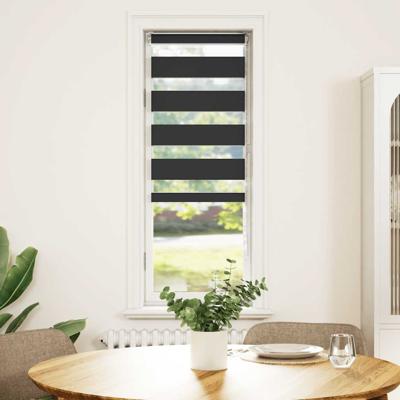 VidaXL Zebra rolgordijn 55x100 cm stofbreedte 50,9 cm zwart