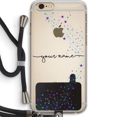 Sterren: iPhone 6 PLUS / 6S PLUS Transparant Hoesje met koord