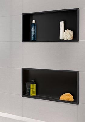 Wiesbaden inbouwnis 30x60x10cm mat-zwart