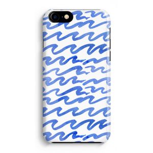 Blauwe golven: iPhone 8 Volledig Geprint Hoesje
