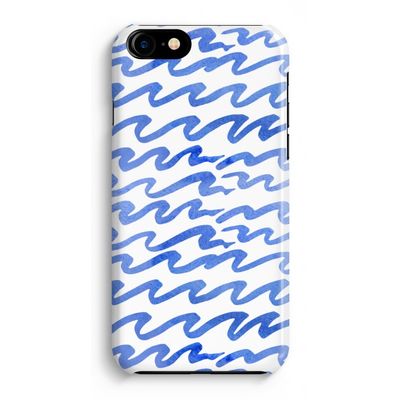 Blauwe golven: iPhone 8 Volledig Geprint Hoesje