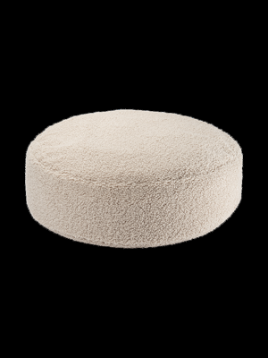 Poef Rond Biscuit