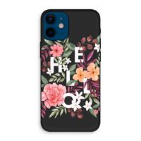 Hello in flowers: iPhone 12 mini Biologisch afbreekbaar hoesje
