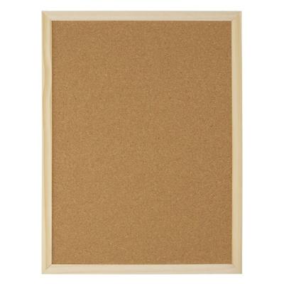 Gerimport Prikbord/memobord - kurk - bruin - 40 x 60 cm - hobby/knutsel materialen