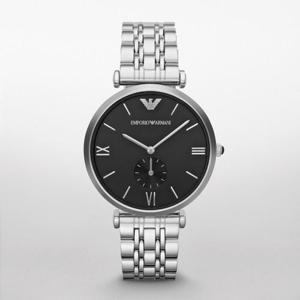 Emporio Armani Retro zwarte wijzerplaat roestvrij stalen HerenhorlogeAR1676