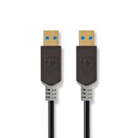 Kabel USB 3.0 | A male - A male | 2,0 m | Antraciet