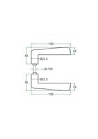 Krukpaar WING rvs mat