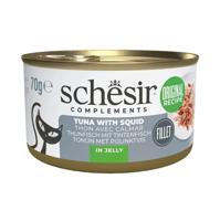 SCHESIR Complements Tuna with squids in jelly- nat kattenvoer - 70g
