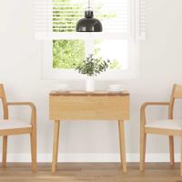 Eettafel massief hout naturel rubber