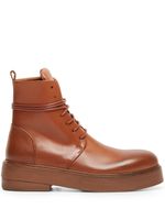 Marsèll bottines Zuccolona en cuir - Marron - thumbnail