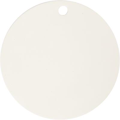 Creativ Company Label, d 15 cm, dikte 0,5 cm, wit, 1 stuk
