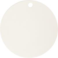 Creativ Company Label, d 15 cm, dikte 0,5 cm, wit, 1 stuk