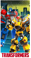 Transformers strandlaken meerkleurig 70x140cm
