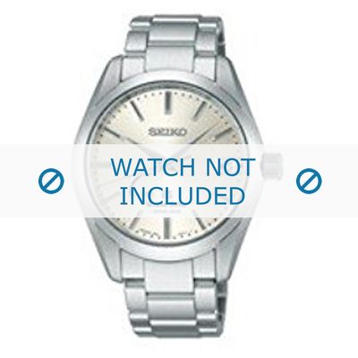 Seiko horlogeband 9R65-0BH0-SBGA083G / SBGA085G Staal Zilver