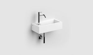 Clou Flush 3 fontein solid surface 36cm links wit mat