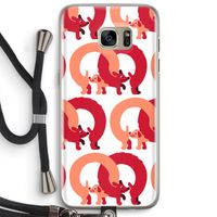 Dogs: Samsung Galaxy S7 Edge Transparant Hoesje met koord Dogs: Samsung Galaxy S7 Edge Transparant Hoesje met koord