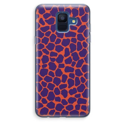 Purple Giraffe: Samsung Galaxy A6 (2018) Transparant Hoesje