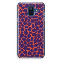 Purple Giraffe: Samsung Galaxy A6 (2018) Transparant Hoesje