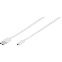 Vivanco USB-kabel USB 2.0 USB-A stekker, USB-micro-B stekker 1.00 m Wit 35816 - thumbnail