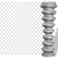 Gaashek 15x1,25 m gegalvaniseerd staal zilverkleurig
