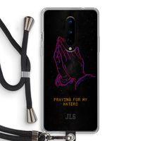 Praying For My Haters: OnePlus 8 Transparant Hoesje met koord