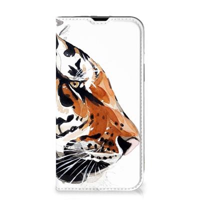 Bookcase iPhone 14 Watercolor Tiger Bookcase iPhone 14 Watercolor Tiger