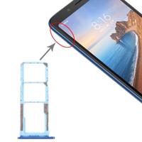 SIM-kaart lade + SIM-kaart lade + micro SD-kaart lade voor Xiaomi Redmi 7A (blauw)
