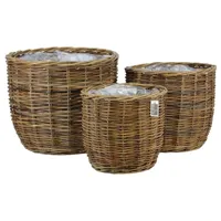 Mand apron d28h27cm bruin