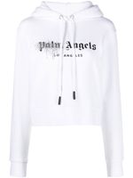 Palm Angels hoodie à logo imprimé - Blanc - thumbnail