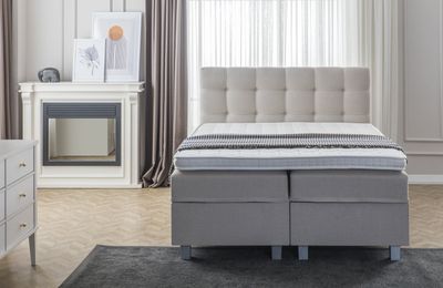 Dreamhouse - Big Storage Boxspring - Beige - 180 x 200 / Met montage