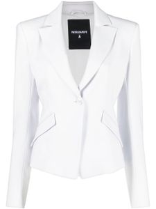 Patrizia Pepe blazer cintré à simple boutonnage - Gris