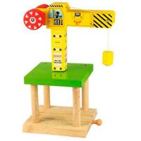 Houten rails - Hijskraan