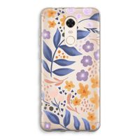 Flowers with blue leaves: Xiaomi Redmi 5 Transparant Hoesje