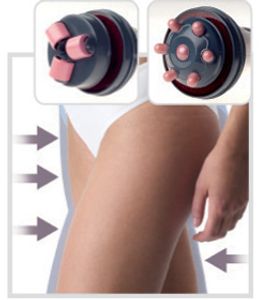 SOLAC Circulerende sculpturale massager tegen cellulitis - ME7711 - Wit / roze / blauw