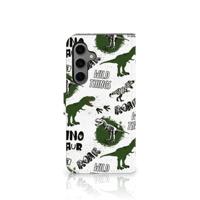 Telefoonhoesje | Met pasjeshouder | voor Samsung Galaxy S24 FE Dinosaurus
