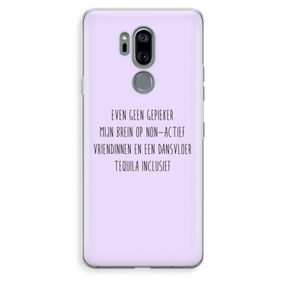 Tequila: LG G7 Thinq Transparant Hoesje