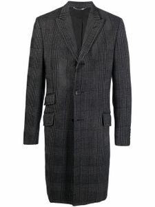 Versace Pre-Owned manteau boutonné à carreaux (années 2000) - Noir