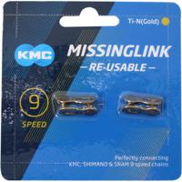 KMC Fietsketting 9R Ti-N Goud 6.6mm - thumbnail
