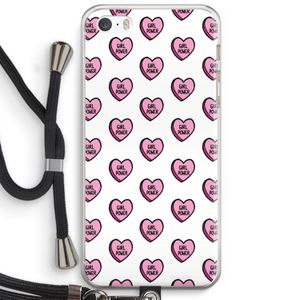 GIRL POWER: iPhone 5 / 5S / SE Transparant Hoesje met koord